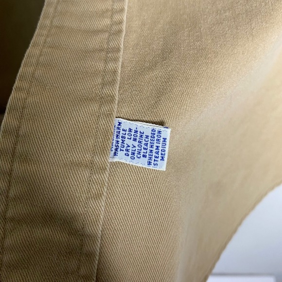 VTG Ralph Lauren Men Classic Fit Long Sleeve Button Down Khaki XL Cotton Preppy - Picture 8 of 11